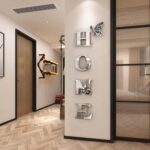 Home Wall Decor Letter Signs, Acrylic Mirror Wall Stickers Decorations for Livin... - Image 2