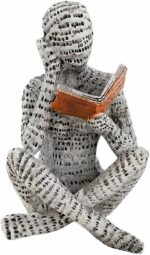 Modern Abstract Reading Figure Unique Home Decor for Bedroom, Desk, Office for F... - Image 2