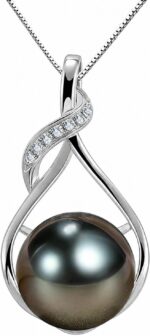 NONNYL Gifts for Women Wife-Tahitian-Black-Pearl-Necklace-Gift for Wife Wedding ... - Image 2