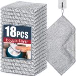 Navona 18 Pcs New Upgrade Steel Wire Dishcloth, Double-Layer Multipurpose Dishwa... - Image 2