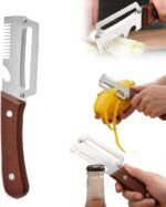 Premium Vegetable Peeler with Wooden Handle and Bottle Opener, 2026 Upgrade Mult... - Image 2