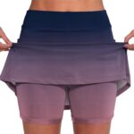 SHAOBGE Women Shorts Elastic Yoga Culottes Solid Color Athletic Pants Lightweigh... - Image 2
