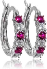 Sales Today Clearance 925 Sterling Silver Earrings For Women Valentines Day Gift... - Image 2