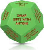 Santa Swap Gift Exchange Dice, 3 * 3in Exchange Gifts Family Game, Christmas Sto... - Image 2