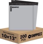 Shippozz 10x13 Poly Mailers 200 Pack, Durable Waterproof Polymailers for Shippin... - Image 2