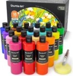 Shuttle Art 18 Colors Acrylic Paint Bottle Set (250ml/8.45oz), Rich Pigmented Bu... - Image 2