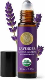 Silk Road Organic Lavender Essential Oil Roll On for Stress Relief, Sleep, Calm ... - Image 2