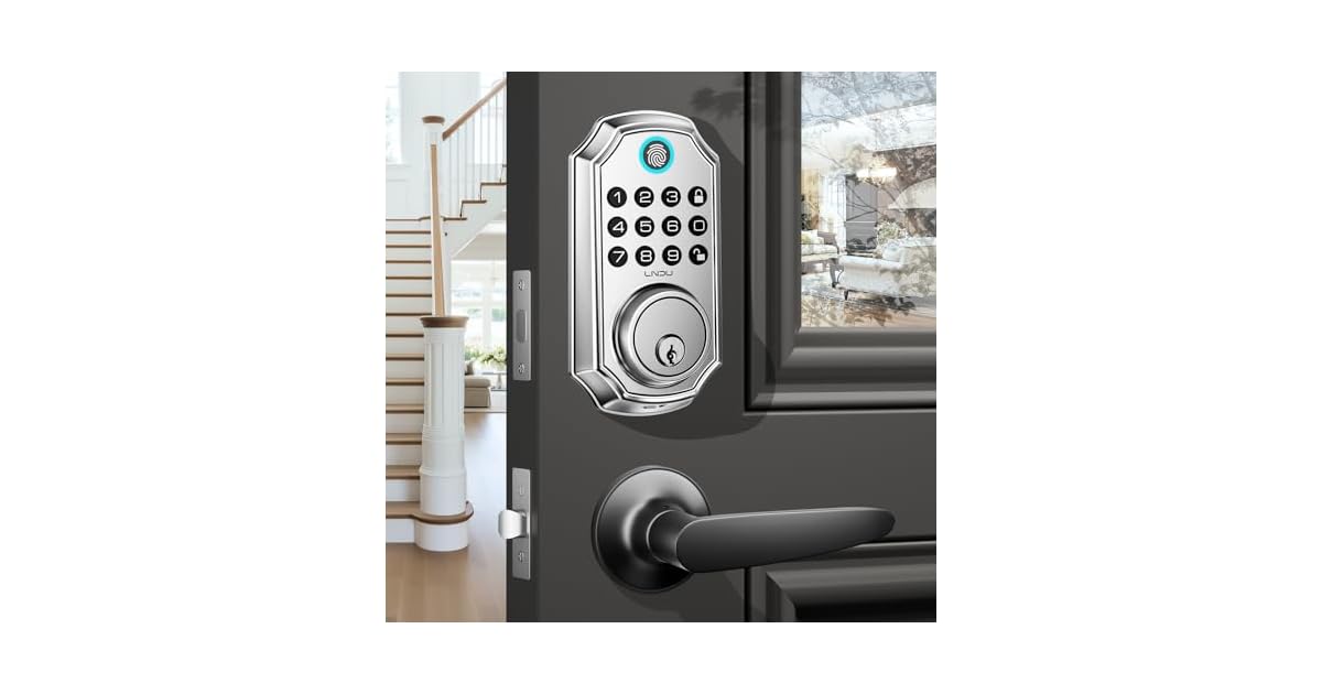 Smart Keyless Deadbolt Door Lock with Handleset only $19.99
