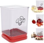 Tewodila Fruit Slicer Cup, Speed Cutter for Strawberry Banana Grape Egg, Stainle... - Image 2