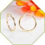 Today Deals Prime 14K Gold Hoop Earrings for Women Clearance Items+Haul Store Re... - Image 2