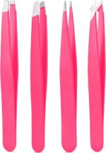 Tweezers Set, High Precision Stainless Steel Eyebrow Tweezers for Facial Hair, I... - Image 2