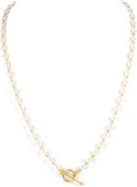 Virgins Saints & Angels Delfina 6mm Pearl Necklace with Crystal Toggle for Women... - Image 2