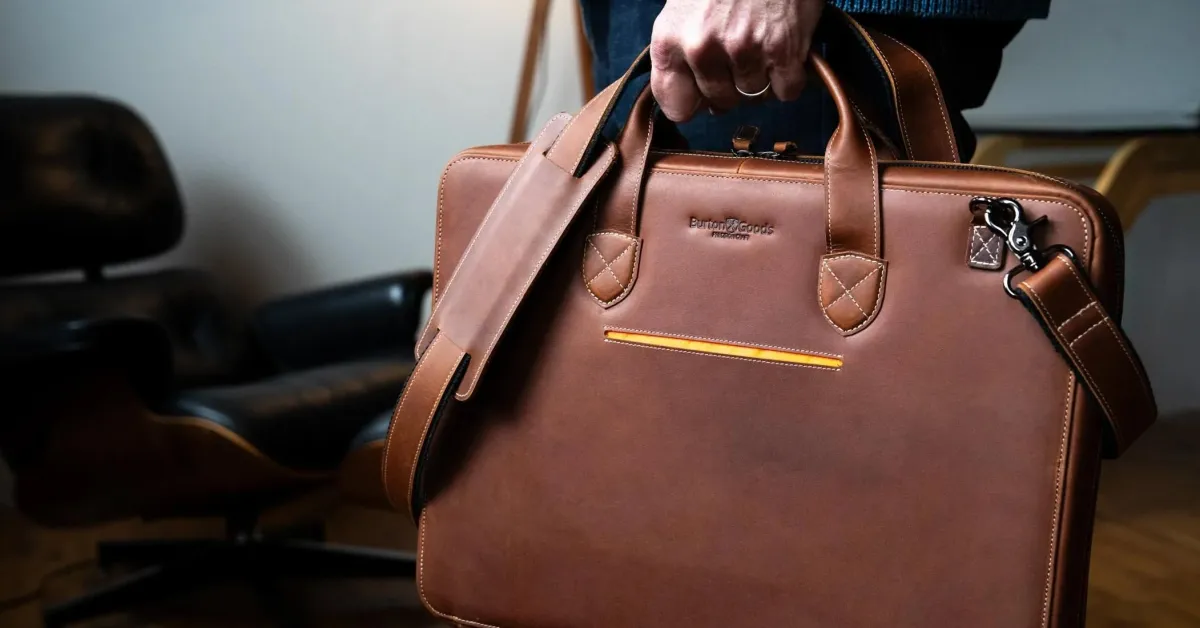 We are giving away FREE Burton Goods leather laptop bags this week worth $330+