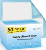 Wowflash Super Absorbency Disposable Leakproof Underpads with Quick Drying for B... - Image 2