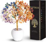 YATSKIA 7 Chakra Tree of Life Crystal for Positive Energy - Home Office Decor, H... - Image 2