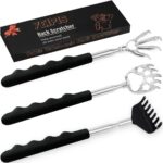 Yeipis 3 Pack Back Scratcher Metal Portable Telescoping with Rubber Handles, Ext... - Image 2