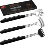 Yeipis 3 Pack Different Back Scratcher Metal Portable Telescoping with Rubber Ha... - Image 2