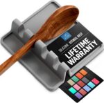 Zulay Kitchen Spoon Rest for Multiple Utensils High Heat-Resistant Silicone Drip... - Image 2