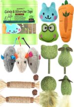 12 Pack Catnip Toys for Cats, Silvervine Sticks, Catnip Balls, Cat Nip Mice, Kic... - Image 2
