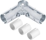 12 Sets 90 Degree 3 Way Cross Pipe Connector Clamps, Fits 1/2" EMT Conduit with ... - Image 2