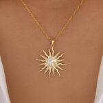14K Gold Plated Pendant Necklace for Women - Dainty Tiny Pendant Choker, Delicat... - Image 2