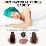 Gwabee No Heat Overnight Curl Headband, 70" Soft Ribbon Wrap for Long Hair, 9 PC... - Image 3