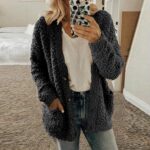 PIFAME Winter Coats for Women Fleece Jacket Warm Casual Coats with Pockets Long ... - Image 3