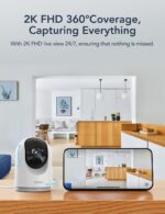GNCC 2K Security Cameras 4pcs, Home Security Camera Indoor with 360° Motion Dete... - Image 4