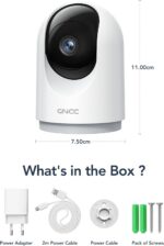 GNCC 2K Security Cameras 4pcs, Home Security Camera Indoor with 360° Motion Dete... - Image 10