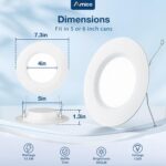 Amico 24 Pack 5/6 inch 5CCT LED Recessed Lighting, Dimmable, 12.5W=100W, 950LM, ... - Image 6