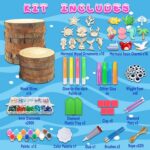 klmars Mermaid Themed Wooden Painting Kit-Glow in The Dark-Arts & Crafts Gifts f... - Image 5