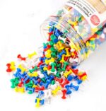 Push Pins 600 Count, Standard Multicolored Thumb Tacks Steel Point and Colors Pl... - Image 3