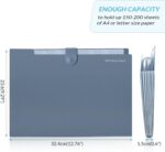 SKYDUE Expanding File Organizer with 8 Pockets, Accordion File Folders with Labe... - Image 6