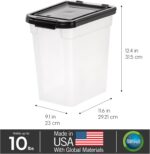 IRIS USA Airtight Dog Food Storage Container, WeatherPro, Up to 10 lbs, for Dog ... - Image 4