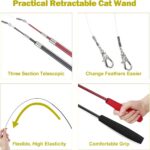 MeoHui Cat Toys for Indoor Cats, Interactive Cat Toy 2PCS Retractable Wand Toy a... - Image 5