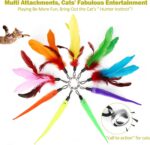 MeoHui Cat Toys for Indoor Cats, Interactive Cat Toy 2PCS Retractable Wand Toy a... - Image 6