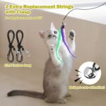 MeoHui Cat Toys for Indoor Cats, Interactive Cat Toy 2PCS Retractable Wand Toy a... - Image 7