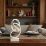 10" Modern Abstract Ribbon Decorative Sculpture, Knot Sculptures,Home Decor,Coff... - Image 5