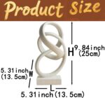 10" Modern Abstract Ribbon Decorative Sculpture, Knot Sculptures,Home Decor,Coff... - Image 6