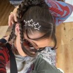 Star Hair Clips 2000s Y2K Snap Hair Barrettes Non Slip Star Hair Accessories Sil... - Image 5