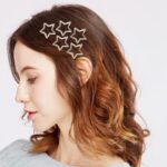 Star Hair Clips 2000s Y2K Snap Hair Barrettes Non Slip Star Hair Accessories Sil... - Image 9