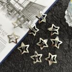 Star Hair Clips 2000s Y2K Snap Hair Barrettes Non Slip Star Hair Accessories Sil... - Image 10