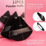 BEAKEY 12pcs Powder Puffs for Face Powder Triangle Powder Puff for Loose and Cos... - Image 4