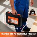 248-Piece Tool Set - General Household Hand Tool Kit with Plastic Toolbox Storag... - Image 8