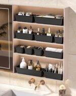 KEMETHY 25 PCS Plastic Drawer Organizers Set, 4 Sizes Vanity Organizer, Makeup a... - Image 8
