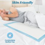 50 Count 36" x 36" Super Absorbency Disposable Underpads - Leakproof Quick Dryin... - Image 6