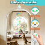 Interactive Cat Toys for Indoor Cats,Electric Flying Bird & Mouse Wand Teaser, A... - Image 3