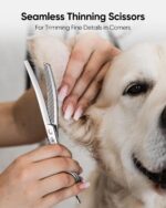 ULG Curved Thinning Dog Shears for Grooming, 7 Inch Professional Curved Thinning... - Image 7
