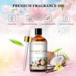 PHATOIL 3.38FL.OZ Coconut & Vanilla Fragrance Oils for Aromatherapy, Essential O... - Image 4