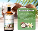 PHATOIL 3.38FL.OZ Coconut & Vanilla Fragrance Oils for Aromatherapy, Essential O... - Image 6